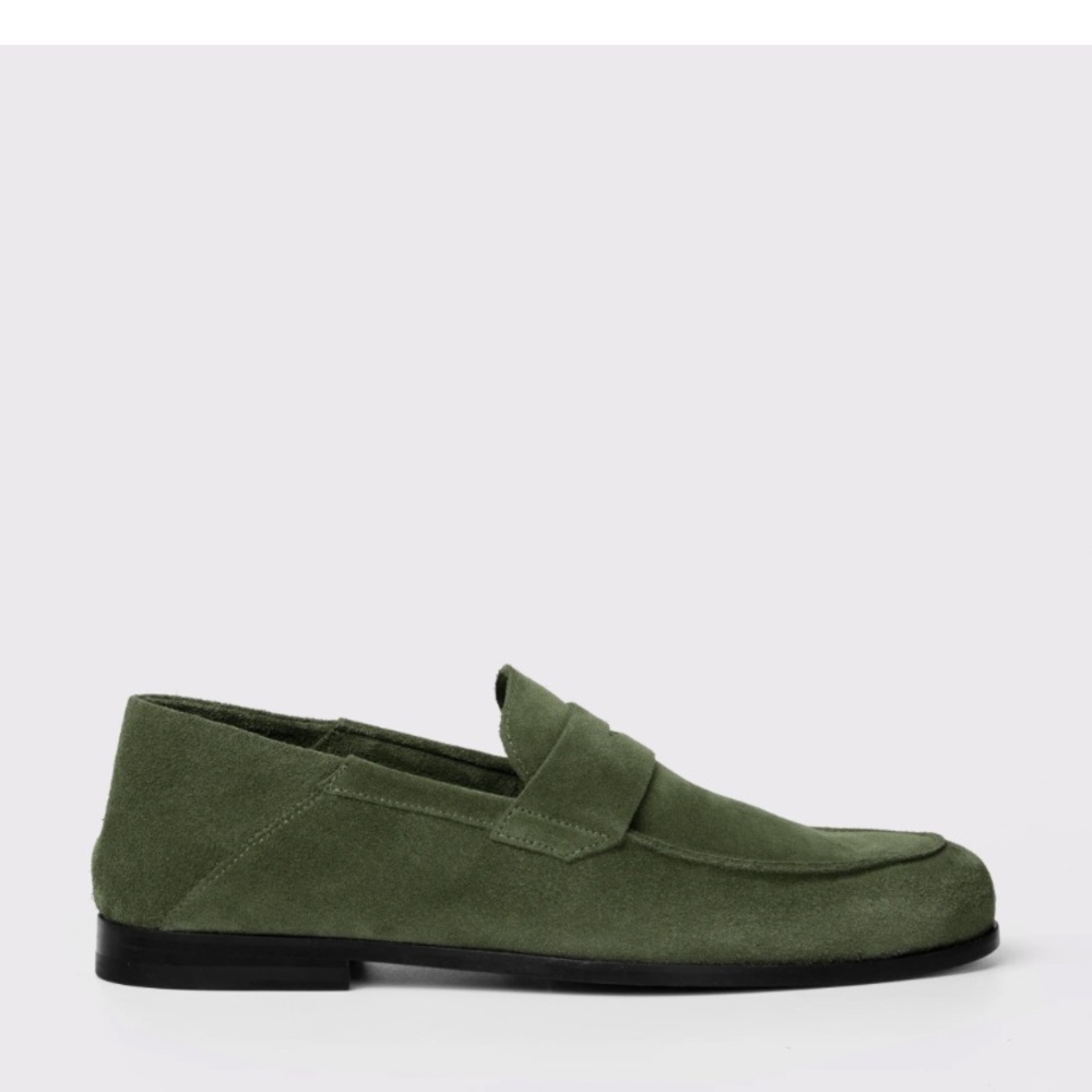 Harry's of London suede loafers size 9.5 / 43.5 green slip on men's loafers - Picture 10 of 12